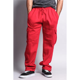 DREAM-USA Men's Fleece Cargo Sweatpants (1Pc)