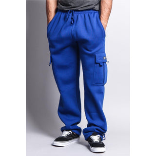 DREAM-USA Men's Fleece Cargo Sweatpants (1Pc)