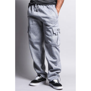 DREAM-USA Men's Fleece Cargo Sweatpants (1Pc)