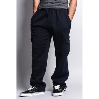 DREAM-USA Men's Fleece Cargo Sweatpants (1Pc)