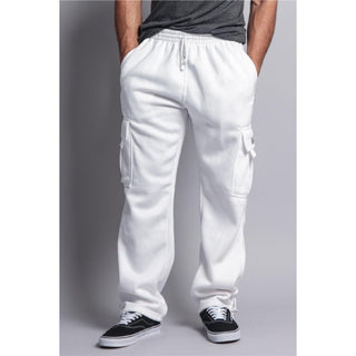 DREAM-USA Men's Fleece Cargo Sweatpants (1Pc)