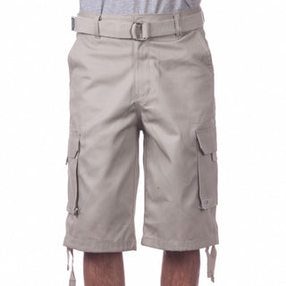 PROCLUB Men's Twill Cargo Shorts Regular Size 30"- 42" (1Pc)