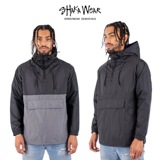 Shaka-Wear Men's Anorak Windbreaker Jacket (1Pc)
