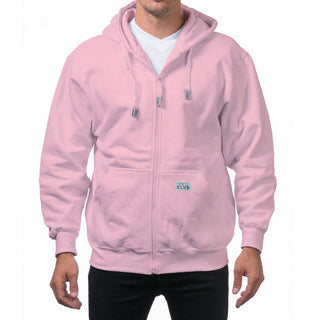 PROCLUB Men's Heavyweight Full Zip Fleece Hoodie (1Pc) (New Size / Color added)
