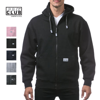PROCLUB Men's Heavyweight Full Zip Fleece Hoodie (1Pc) (New Size / Color added)