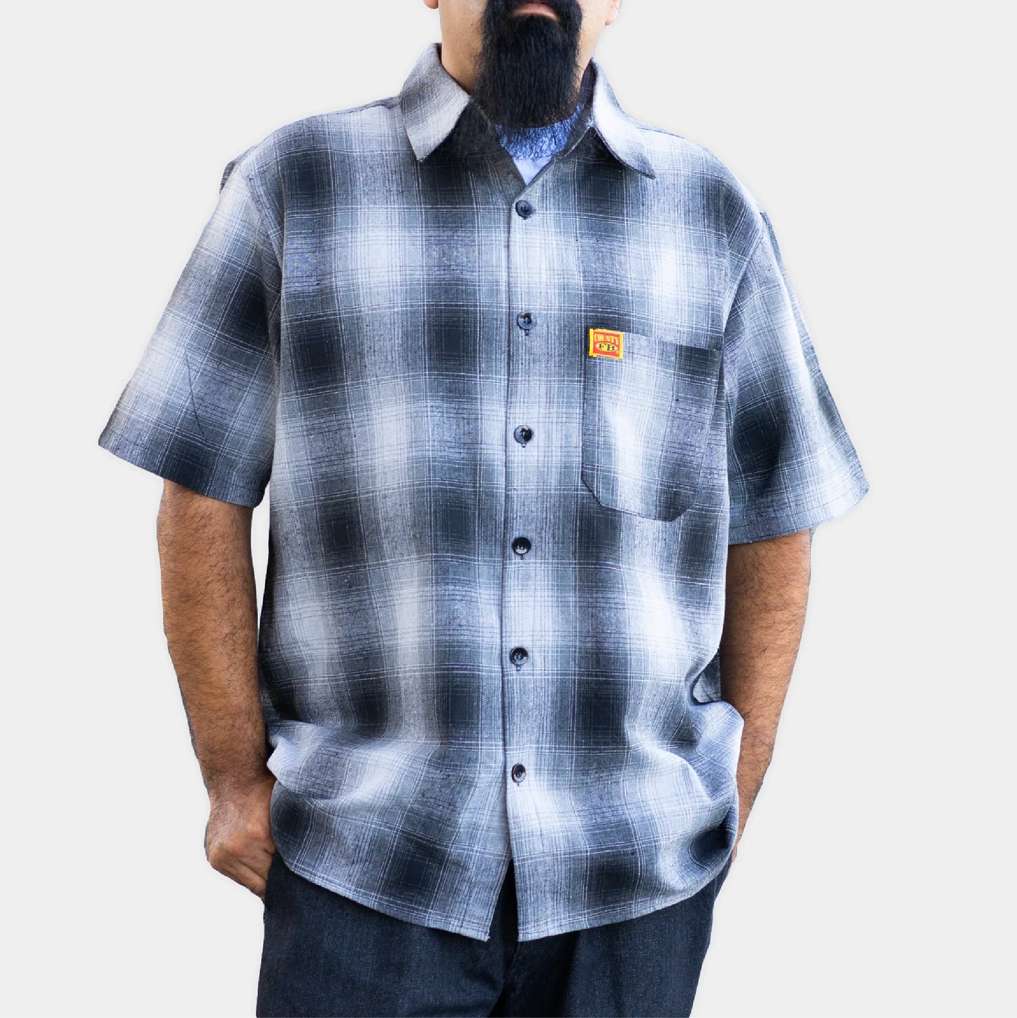 FB County Men's Short Sleeves Checker Shirt (1Pc) – Warehouseboss