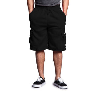 DREAM-USA Men's Fleece Cargo Shorts (1Pc)