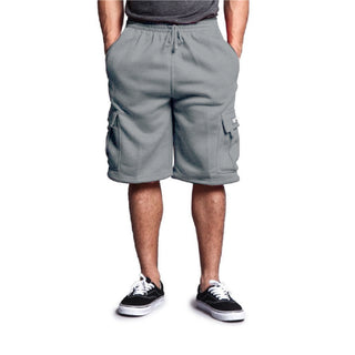 DREAM-USA Men's Fleece Cargo Shorts (1Pc)
