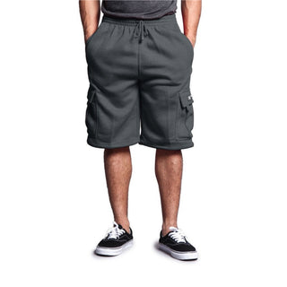 DREAM-USA Men's Fleece Cargo Shorts (1Pc)