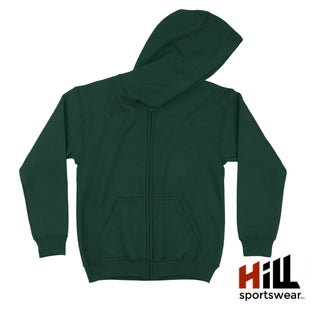 Hill Sportswear Kids Plain Full-Zip Hoodie (1Pc)