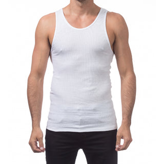 PROCLUB Men's Cotton Ribbed A-Shirts (1 Dozen)