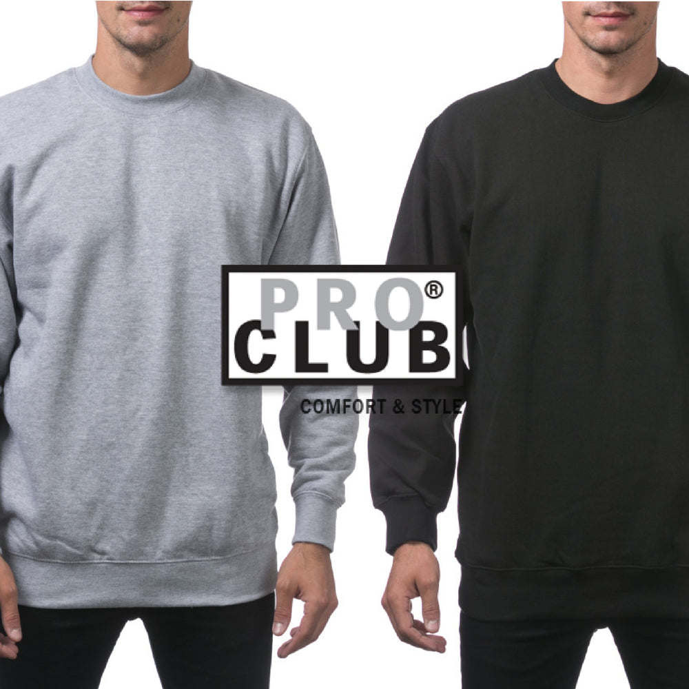 Pro Sweaters PROCLUB Men's Heavyweight Crew Neck Fleece Sweater (1Pc) – Warehouseboss