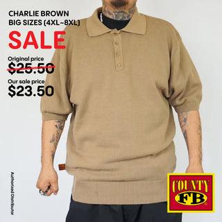 FB County Men's Charlie Browns Short Sleeves Big Size (1Pc)