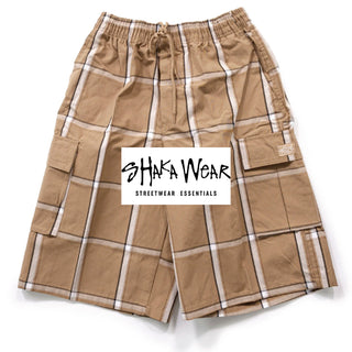 Shaka-Wear Men's Loose Fit Plaid Shorts (1Pc)