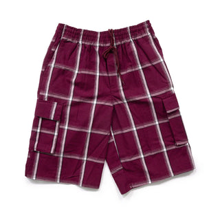 Shaka-Wear Men's Loose Fit Plaid Shorts (1Pc)