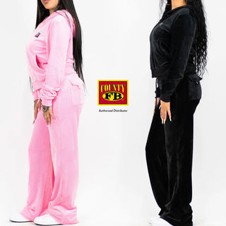 FB County Women's Velour Tracksuit (1 Set)