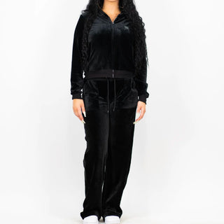 FB County Women's Rhinestone Velour Tracksuit (1 Set)