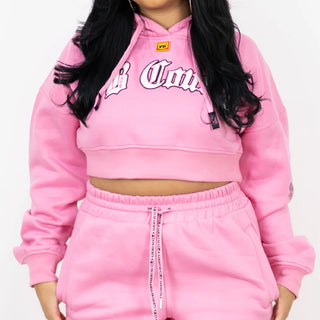 FB County Cropped Old School Hoodie (1 Pc)