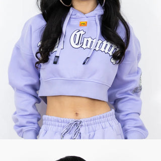 FB County Cropped Old School Hoodie (1 Pc)